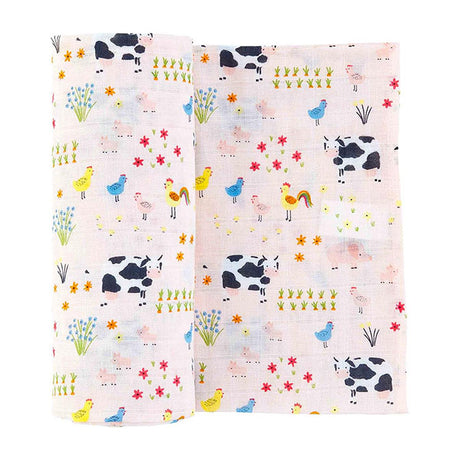 Farm Print Swaddle
