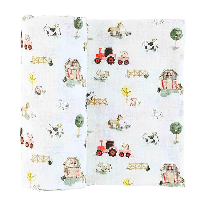Farm Print Swaddle