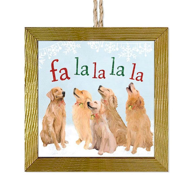 5 Goldens Singing Ornament