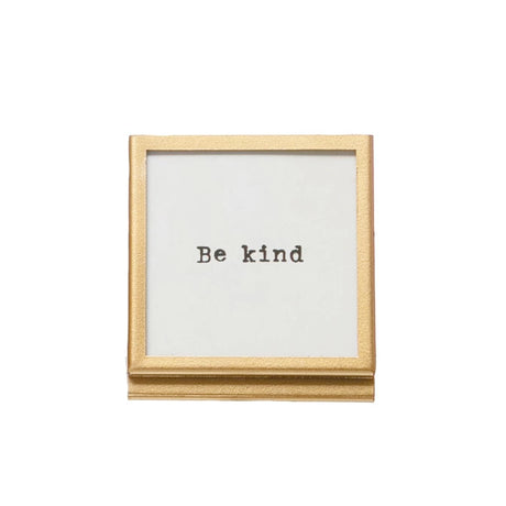 Metal & Glass Frame with Easel & Various Sayings