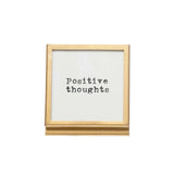 Metal & Glass Frame with Easel & Various Sayings