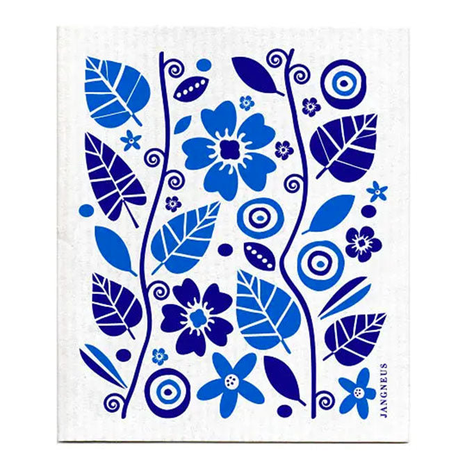 Garden Blue Swedish Dishcloth