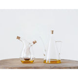 Oil and Vinegar Cruet with Cork Stoppers