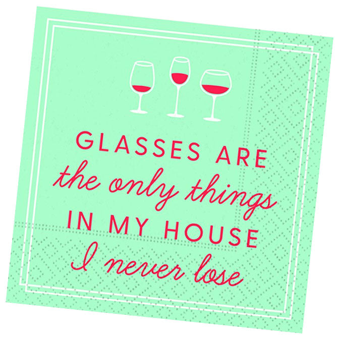 Glasses Are the Only Thing... Cocktail Napkin