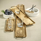 Rectangular Aluminum Tray-Dark Gold