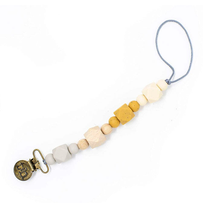 Grande Jewel Pacifier Clip Navajo Beige