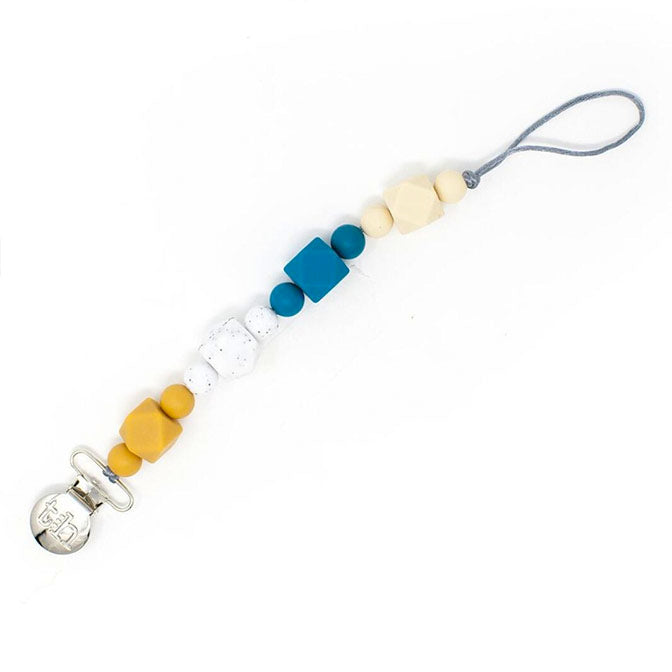 Grande Jewel Pacifier Clip Teal
