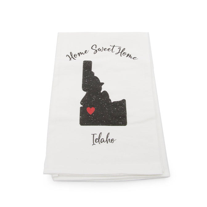 Idaho Heart Home Sweet Home Flour Sack Towel