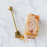 Stainless Steel Honey Dipper, Gold Finish