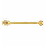 Stainless Steel Honey Dipper, Gold Finish