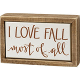 I Love Fall Most of All