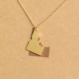 Idaho State Gold Tone Necklace
