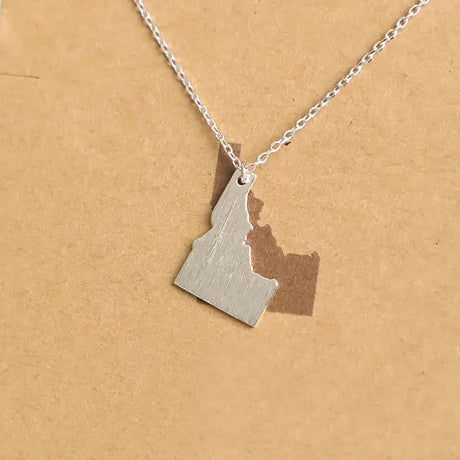 Idaho State Silver Tone Necklace