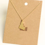 Idaho State Gold Tone Necklace