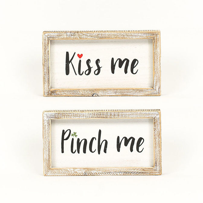Kiss Me, Pinch Me Reversible Wall Hang