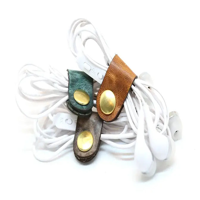 Mini Leather Cord Organizer