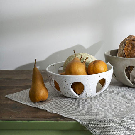 Large White Orchard Bowl