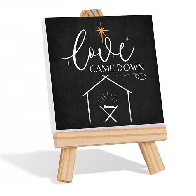 Love Came Down Mini Art Easel
