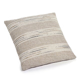 Malaga Cotton Stripe Throw Pillow - Beige