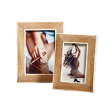 Ribbed Mango Wood Photo Frame