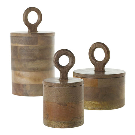 Medium Mango Wood Canister