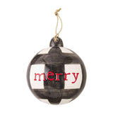 Sentiment Buffalo Checkered Ornaments