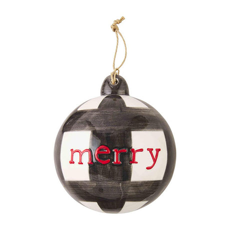 Sentiment Buffalo Checkered Ornaments