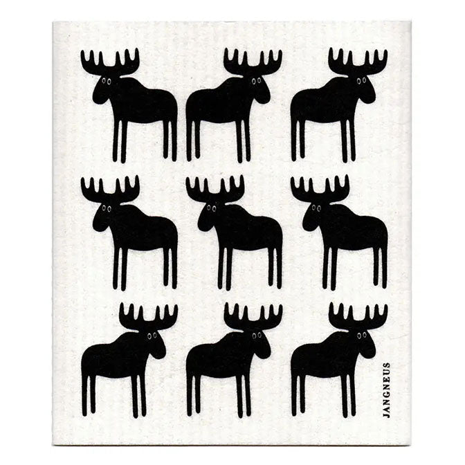 Black Moose Swedish Dishcloth