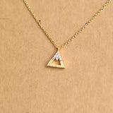 Mountain Peak Necklace Gold