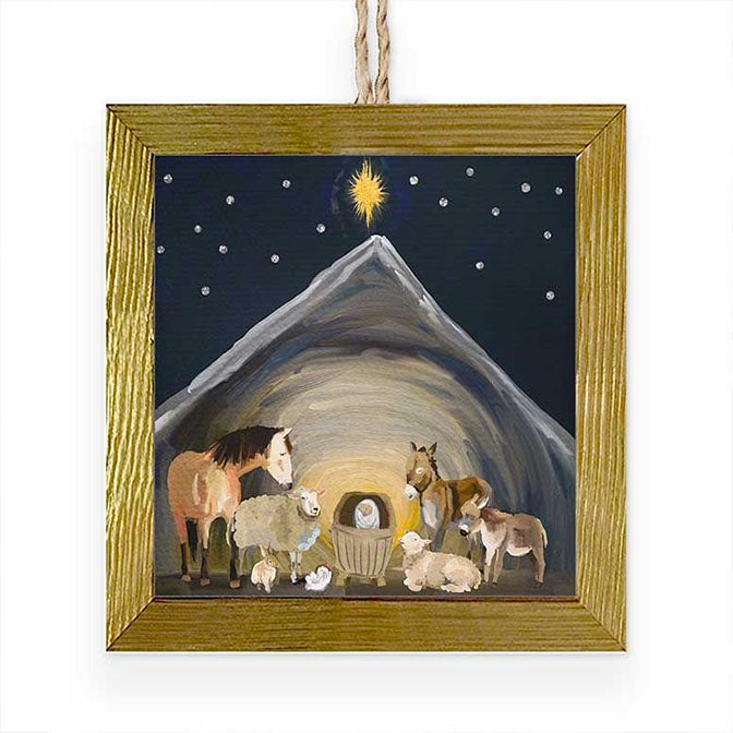 Nativity Manger Ornament