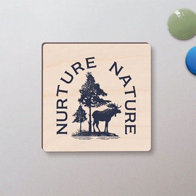 Nurture Nature Maple Veneer Magnet