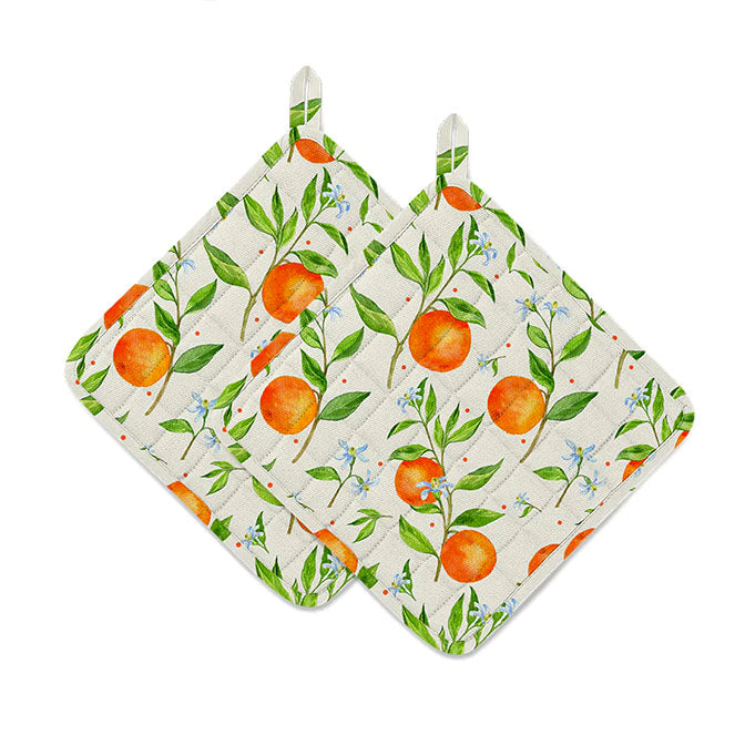Orange Pot Holder Set of 2