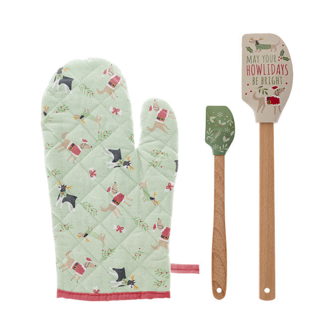 Howlidays Oven Mitt & Spatula Set – Roost Gift & Home Collection