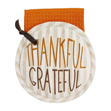 Thanks Pot Holder & Towel Set