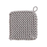 Mustard & Toffee Square Cotton Crocheted Pot Holder