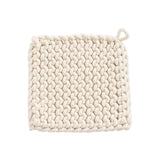 Mustard & Toffee Square Cotton Crocheted Pot Holder