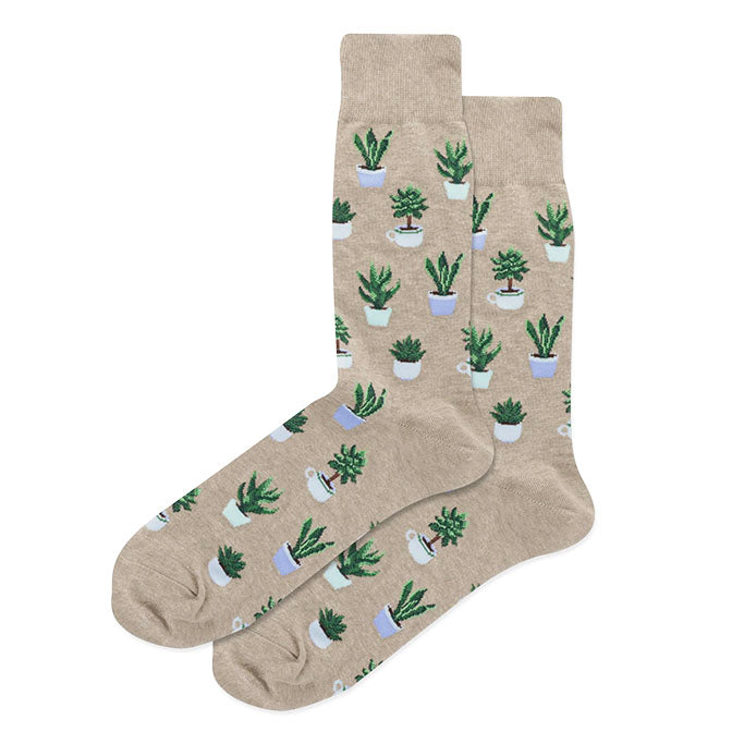 Potted Succulents Crew Socks