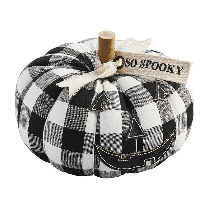 Buffalo Check Pumpkin Sitter