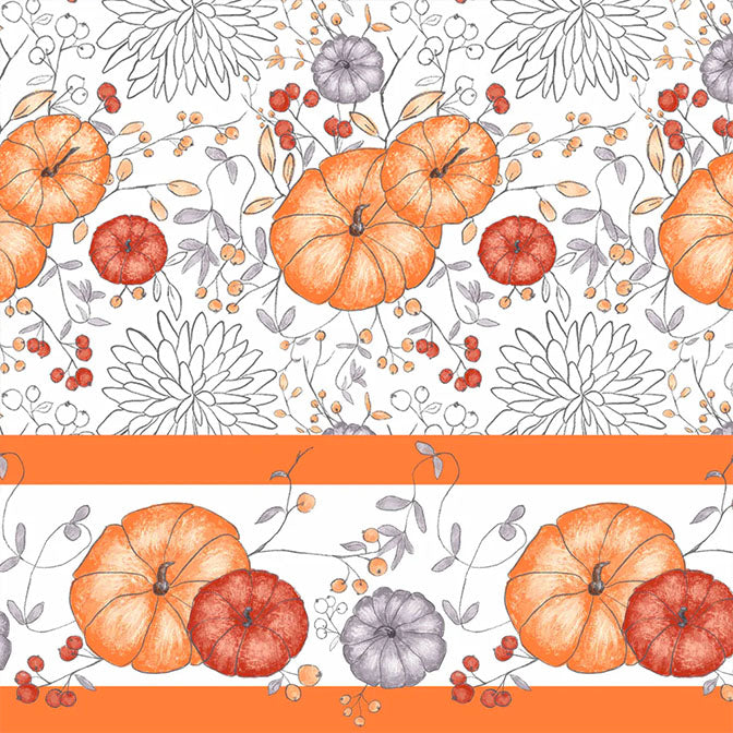 October Pumpkin Tablecloth