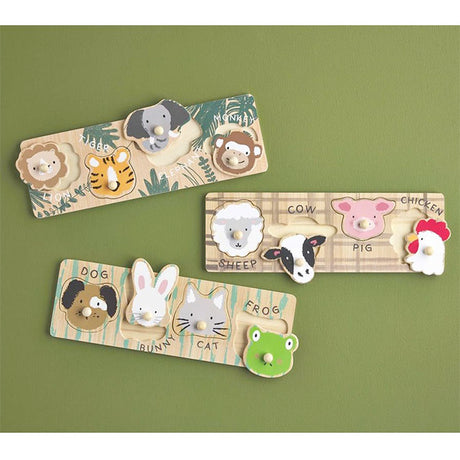 Wood Safari Animal Face Puzzle