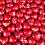 Assorted Red Soapstone Hearts
