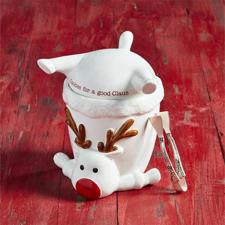 Reindeer Cookie Jar Set
