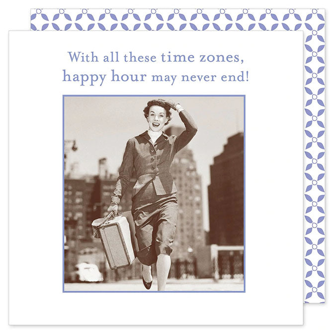 "Time Zones" Cocktail Napkins