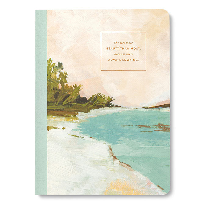 She Sees More Beauty... Notebook