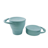 Collapsible Snack Cup Sea Foam Speckle