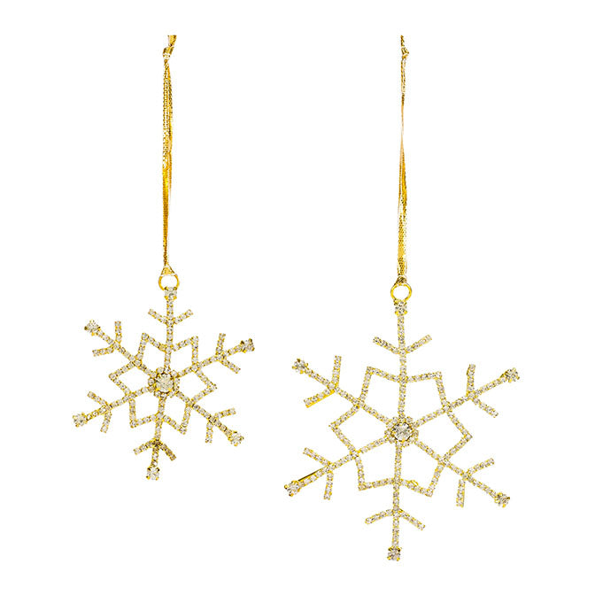 Gold Snowflake Ornament