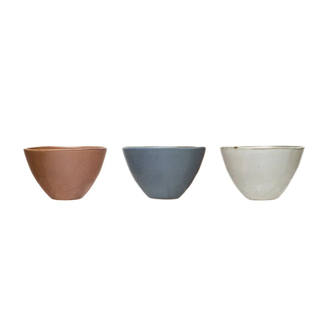 5" Round Stoneware Dip Bowls