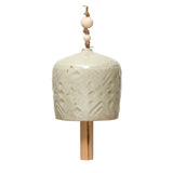 Stoneware Bell With Reactive Glaze