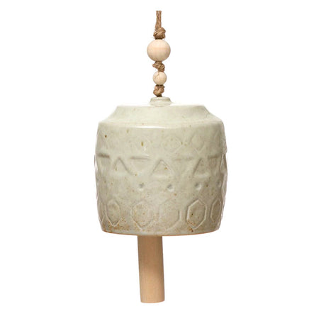 Stoneware Bell With Reactive Glaze