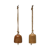 Stoneware Bell with circle/rainbow designs